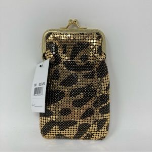 Vintage Style Metallic Mesh Animal Print Cigarette Case, Coin Purse